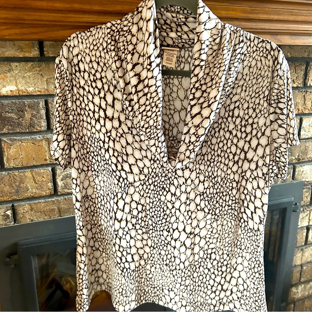 Covington Animal Print Top - Size XLP - Picture 5 of 10